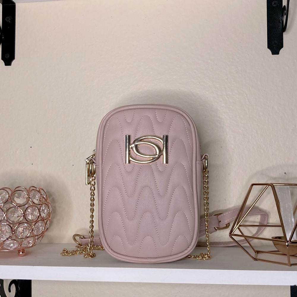 Pretty pale pink BeBe small purse